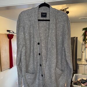 Abercrombie & Fitch Men's Gray Cardigan